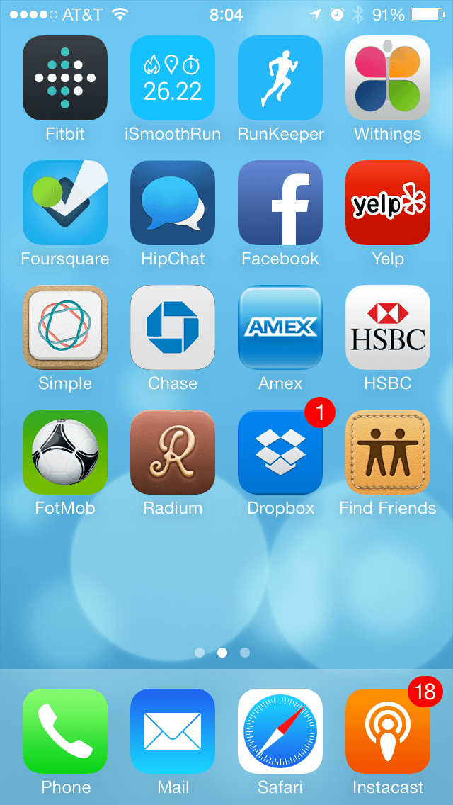 Gareths iPhone Second Page
