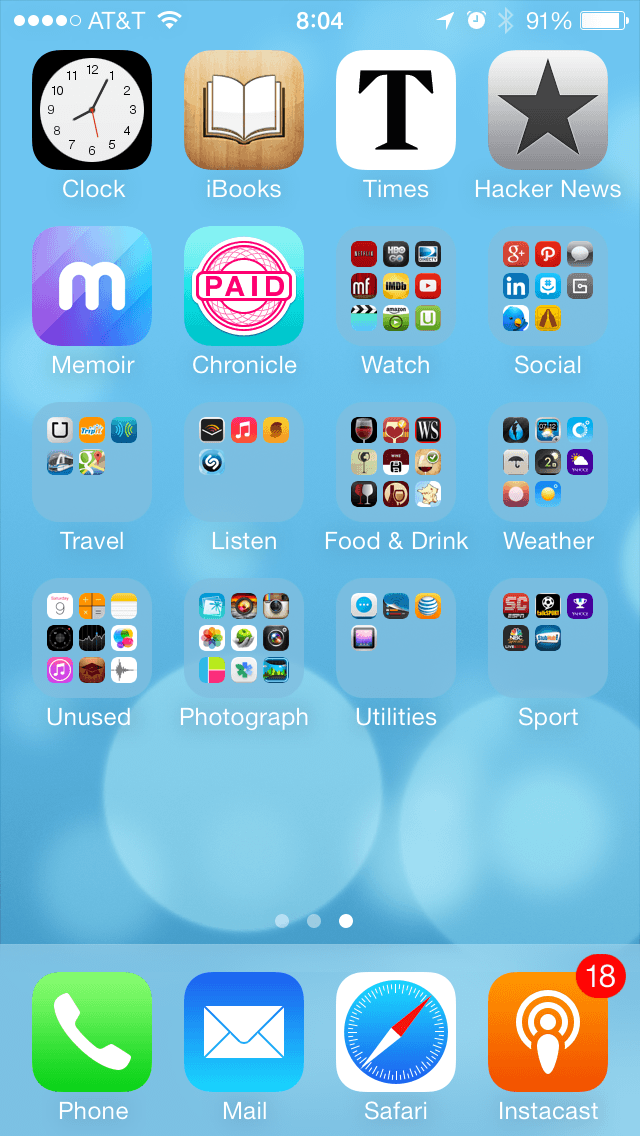 Gareths iPhone Third Page